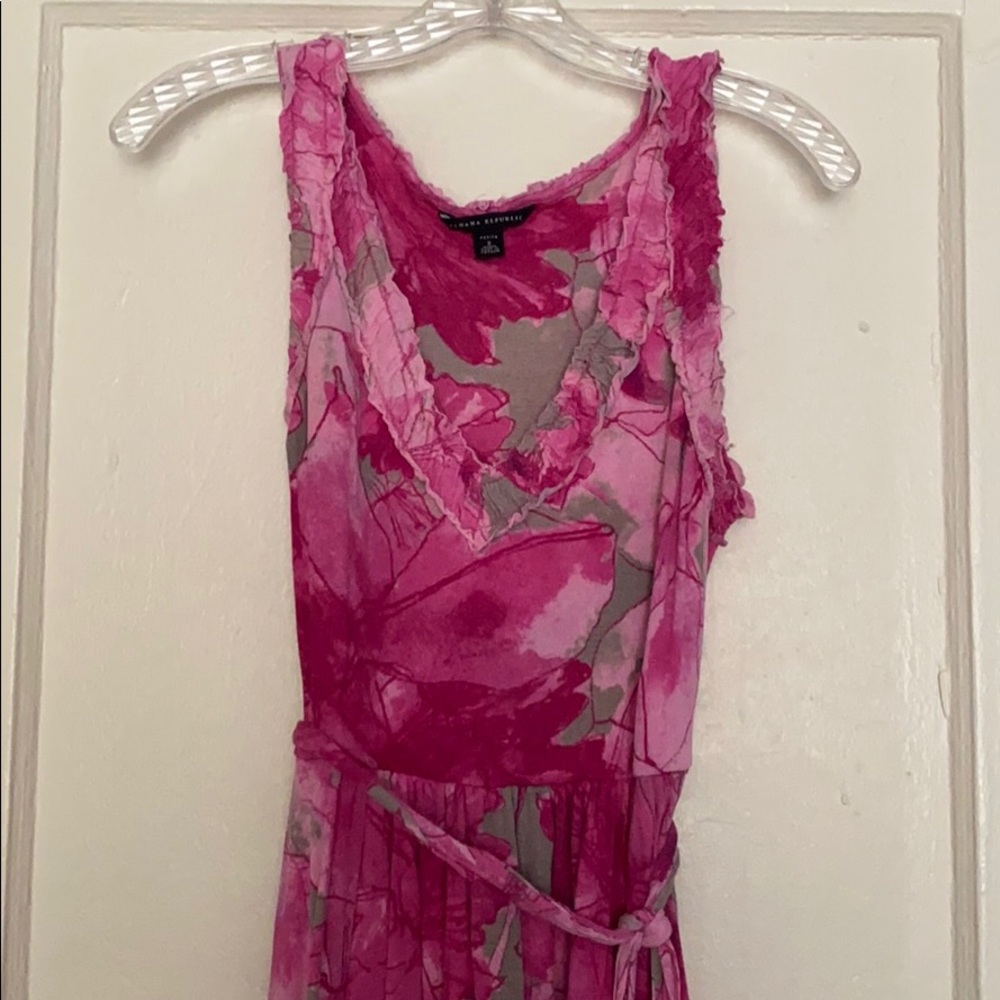 Banana republic pink floral dress